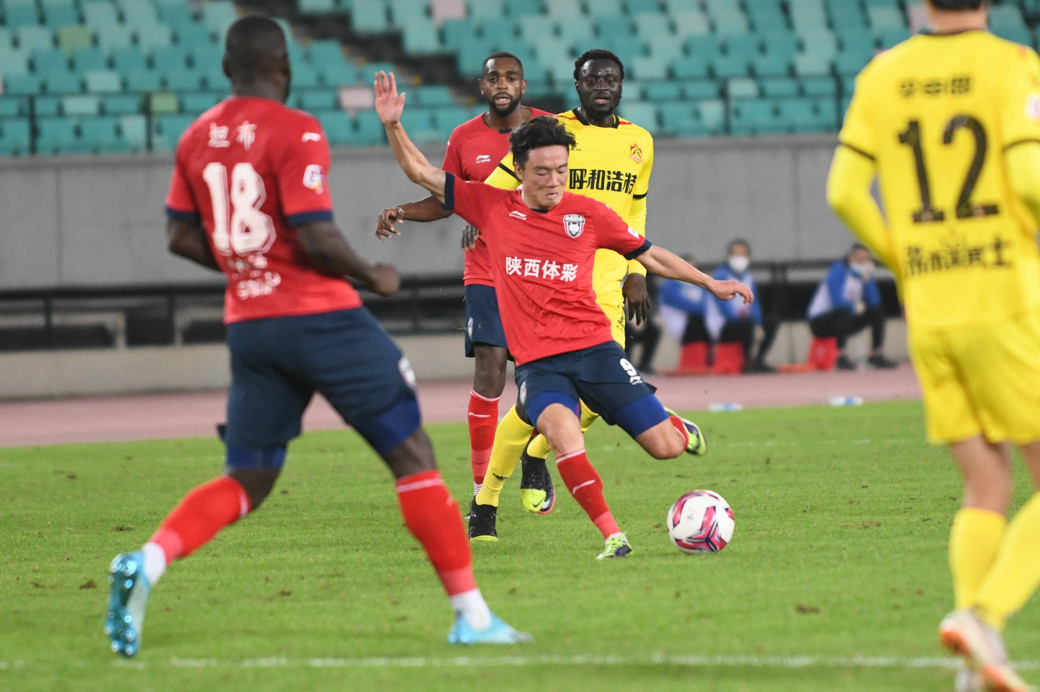
足球——中甲：陕西大秦之水战平呼和浩特队【火狐电竞官网】(图7)